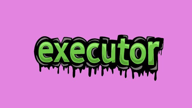 Pink screen animation video written EXECUTOR
