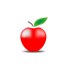 Red fresh apple