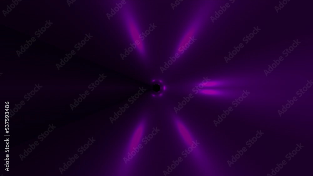 Poster lights tunnel. computer generated 3d render