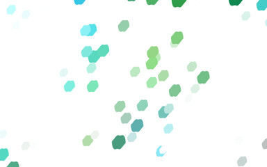 Light Blue, Green vector pattern with colored spheres.