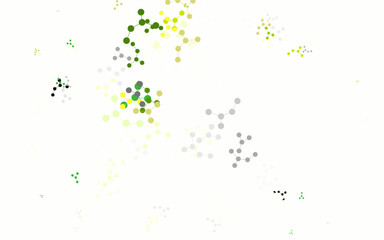 Light Green vector pattern with artificial intelligence network.