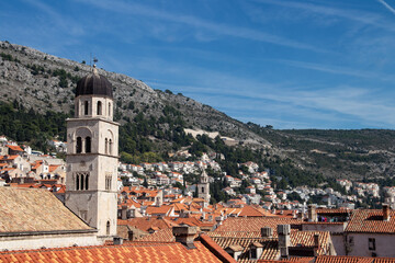 Dubrovnik old city and fortress, city in Croatia (Hrvatska), location where TV show Game of Thrones was recorded