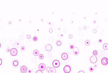 Light Pink vector layout with circle shapes.