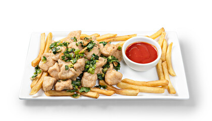 FRENCH FRIES  WITH TOMATO SAUCE