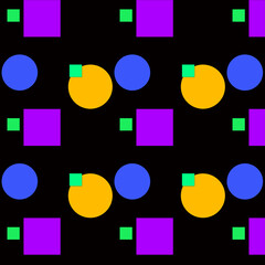 set of colorful icons pattern 