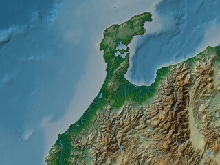 Ishikawa, Japan. Physical. No legend