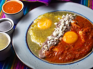 mexican styled eggs with sauce