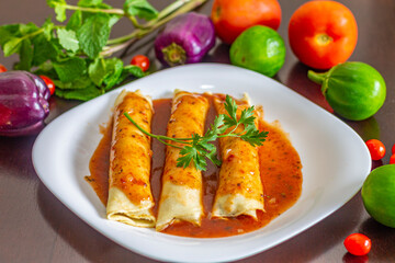 Panqueca no Prato