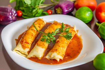 Panqueca no Prato