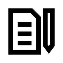 Edit File Flat Vector Icon