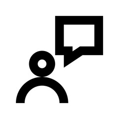 Client Chat Flat Vector Icon