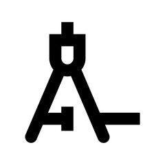 Survey Theodolite Flat Vector Icon