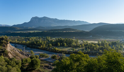 Fototapeta na wymiar magnificent view of Spanish Pyrenees mountains
