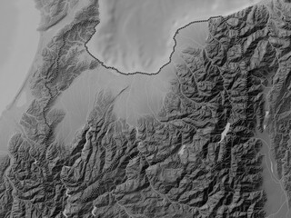 Toyama, Japan. Grayscale. No legend