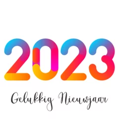 Deurstickers 2023 - gelukkig nieuwjaar 2023 © guillaume_photo