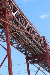 Red bridge in Lisbon 