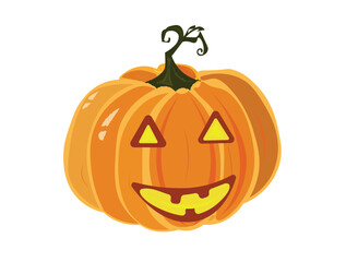 halloween jack o lantern 2024. Jack-O-Lantern Halloween pumpkin. Vector black silhouette..Vector icon of halloween pumpkin. Big fresh orange pumpkin illustration on white background.