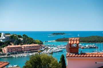 Panorama of the historical Vrsar town on the Istria peninsula, Croatia