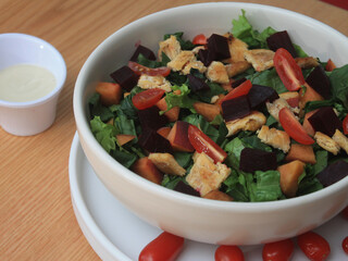 salad with fruit an feta cheese