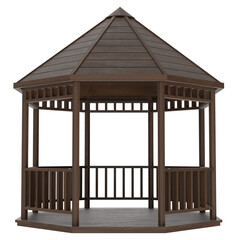 Obraz premium 3d rendering illustration of a kiosk pavilion gazebo