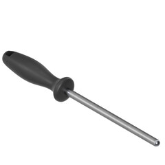 3d rendering illustration of an honing steel