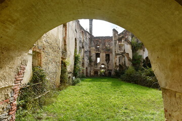 Hohenegg castle ruins in Austria.