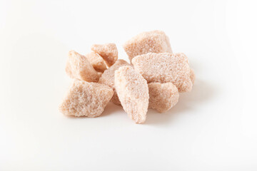 Sugar cubes on a white background isolated.