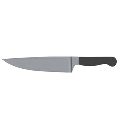 3d rendering illustration of a chef kitchen knife