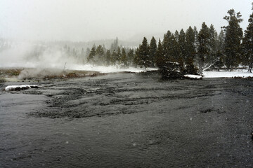 Yellowstone Winter Snow Madison River