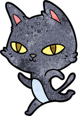 cartoon cat staring