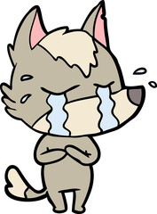 cartoon crying wolf