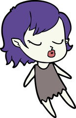 cute cartoon vampire girl