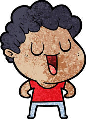 laughing cartoon man