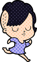cartoon woman