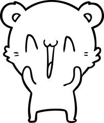 happy bear cartoon