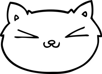 happy cartoon cat