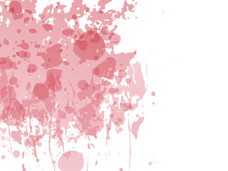 Vector Brush Stroke. Abstract Fluid Splash. Isolated Splash on White Backdrop. Gradient Paintbrush. Sale Banner Brushstroke. Watercolor Textured Background.  Crimson Red