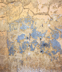 Obraz na płótnie Canvas Stara zabrudzona ściana, Tekstura, odcienie szarości. Tynk strukturalny, zabytek