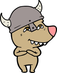 cartoon bear showing teeth