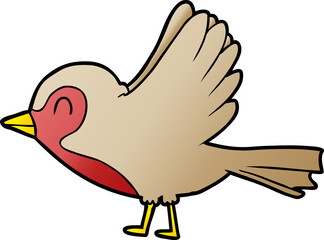 cartoon robin taking flight