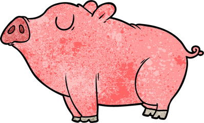 cartoon pig