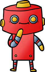 cartoon robot