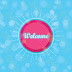 Abstract welcome colorful background design 10