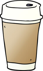 cartoon doodle coffee cup