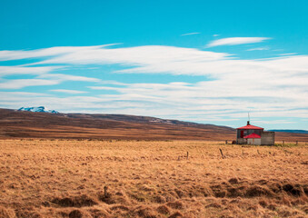 Fototapeta premium Poet's Farm House, Jónas Kristján Einarsson, Djupalæk, Langanesbyggð, Northeastern Region, Iceland