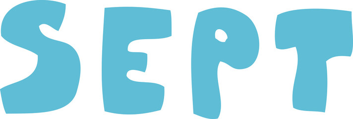 cartoon doodle month of september