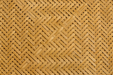 Woven bamboo mat texture background