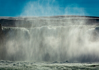 Spray, Goðafoss Waterfall, Norðurlandsvegur, Þingeyjarsveit, Northeastern, Iceland