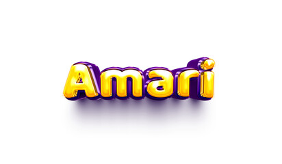 names of boys English helium balloon shiny celebration sticker 3d inflated Amari