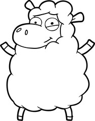cartoon sheep
